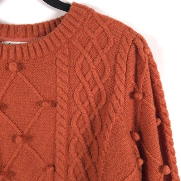 For Love & Lemons Women’s Florentina Sweater Ginger Orange‎ KFA20S403 Size XS - Picture 9 of 14